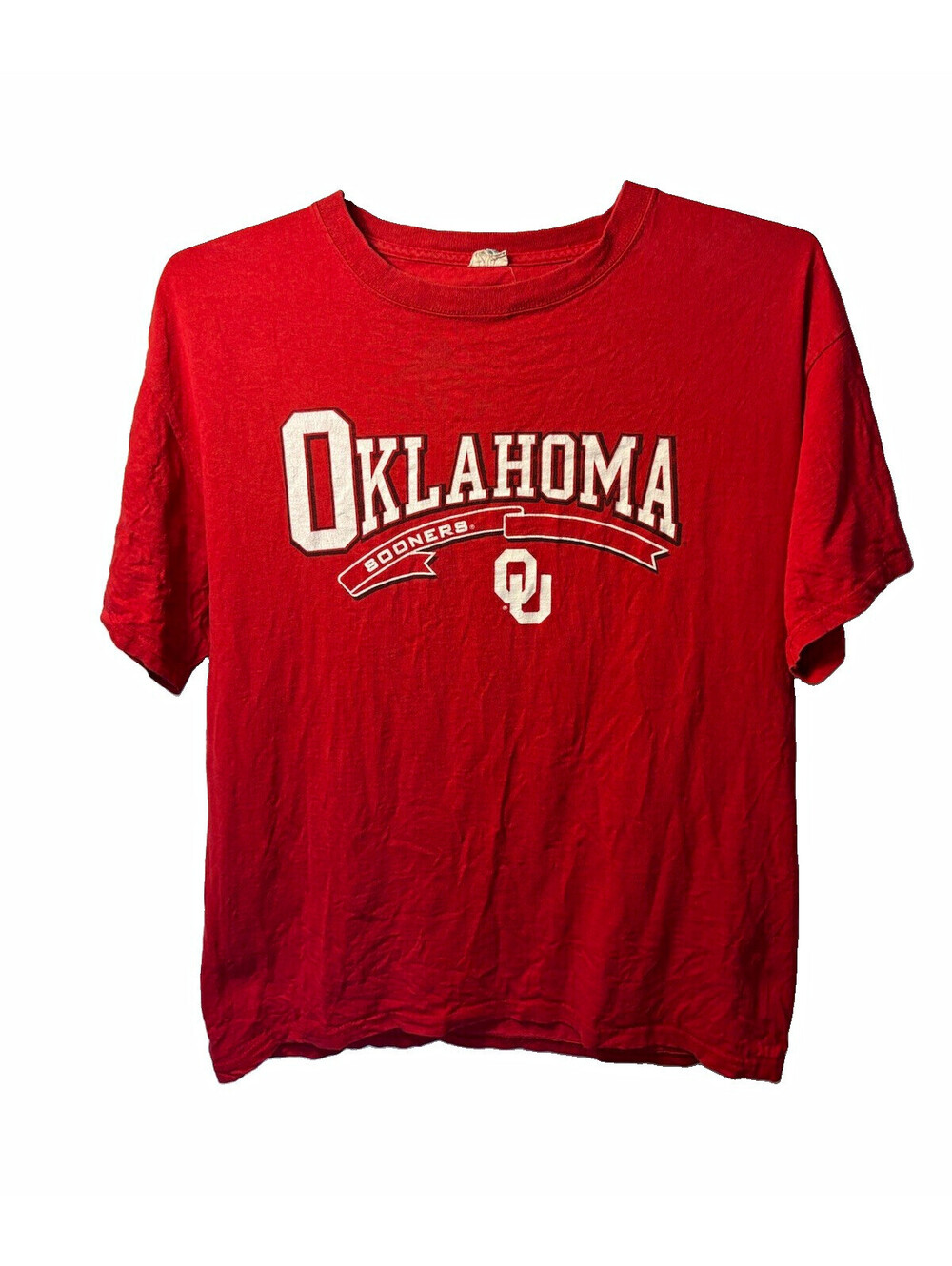 Vintage Delta Magnum Weight Oklahoma Sooners OU Team Shirt T-Shirt Red